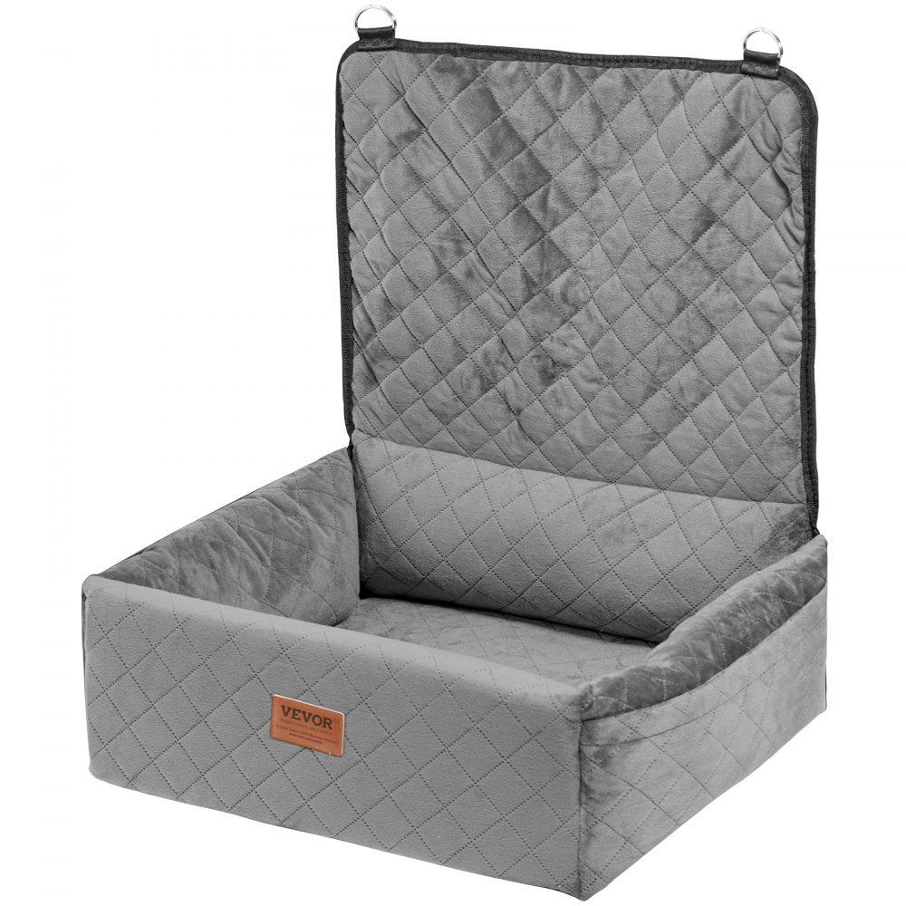VEVOR Dog Booster Car Seat Pet Car Seat for Small Medium Dog up to 40 lbs Gray