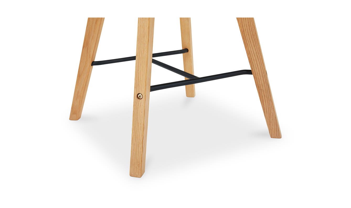 Napoli Leather Counter Stool Black