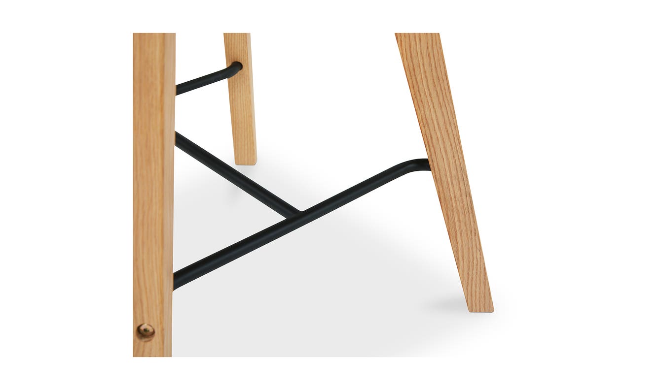 Napoli Leather Counter Stool Black