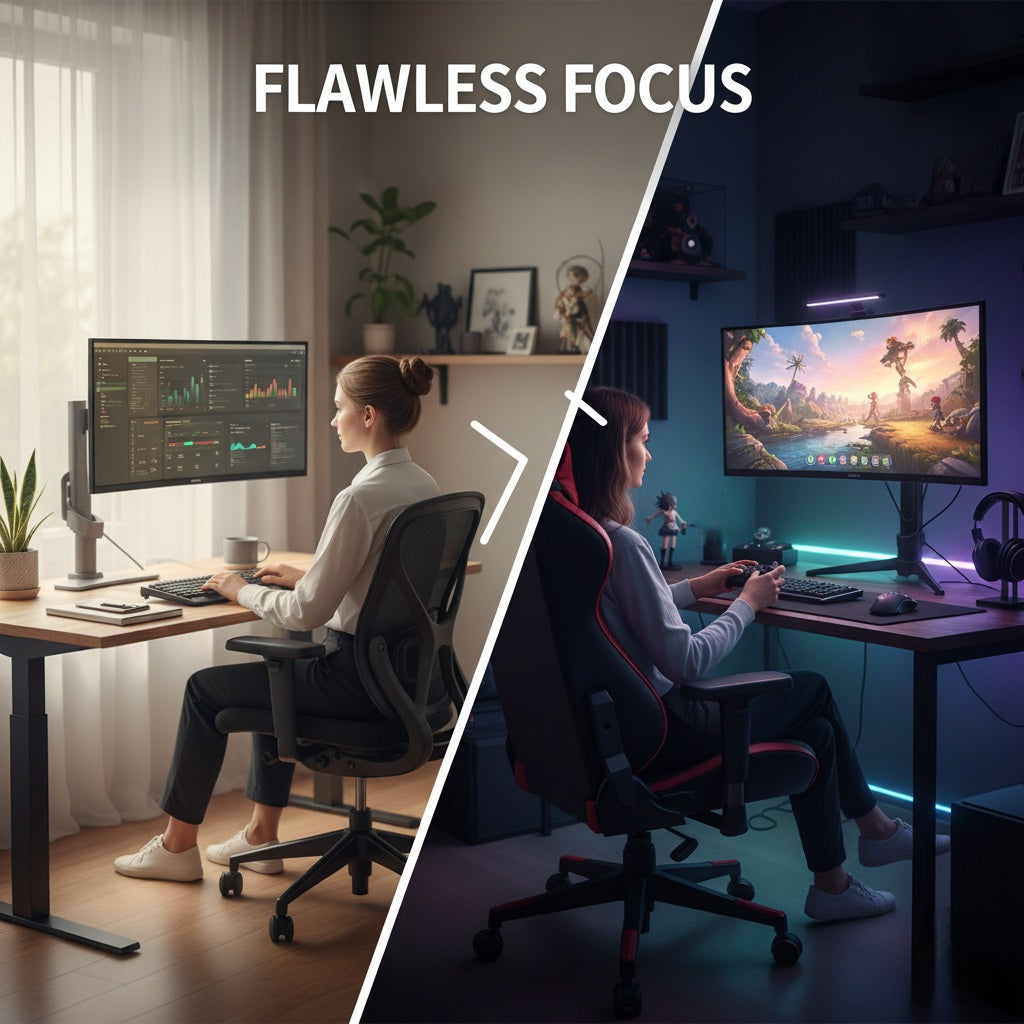 Flawless Focus: How to Design an Ergonomic Setup for Work & Gaming