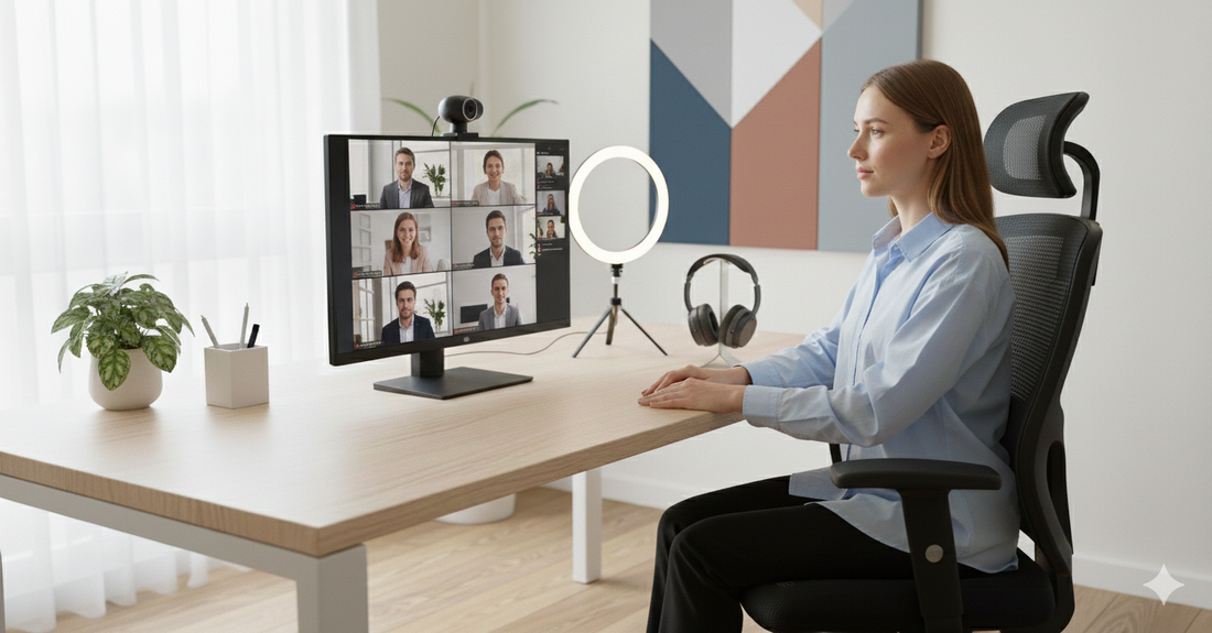 Video Conferencing Setup: Optimal Lighting, Backdrops, and Camera Placement