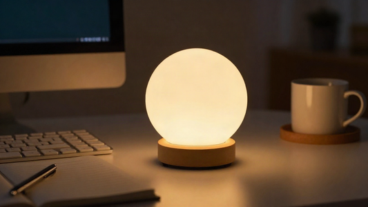 Best Soft-Glow Desk Lights: Crystal Ball Night Light Guide