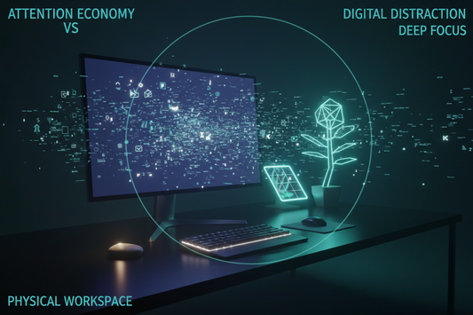 The Attention Economy and Your Desk: How Your Physical Environment Fights Back Against Digital Distraction
