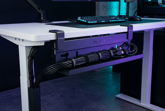 Best Clamp-On Cable Tray for Standing Desks: No Drilling