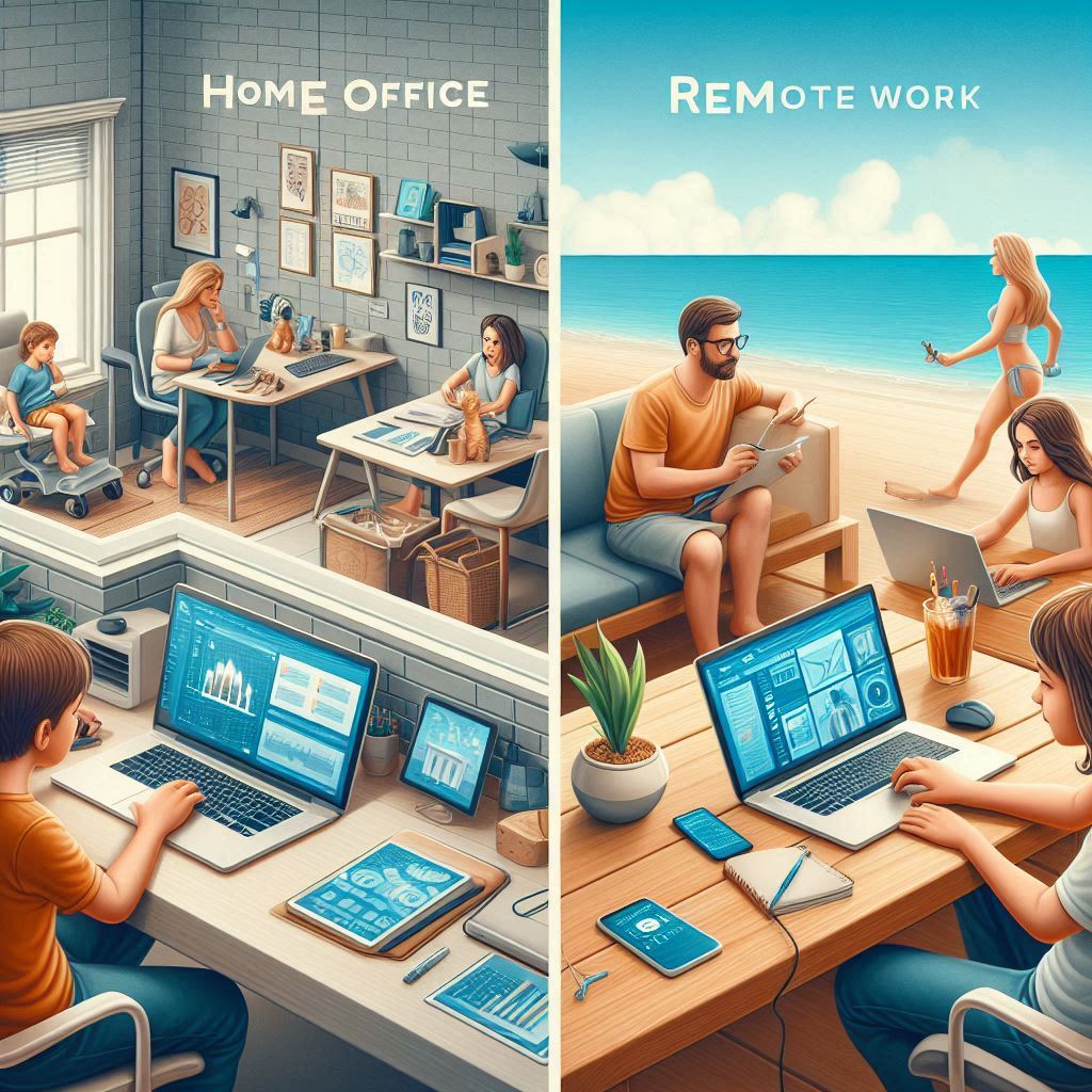 Home Office vs Remote Work: Understanding the Key Differences and Benefits