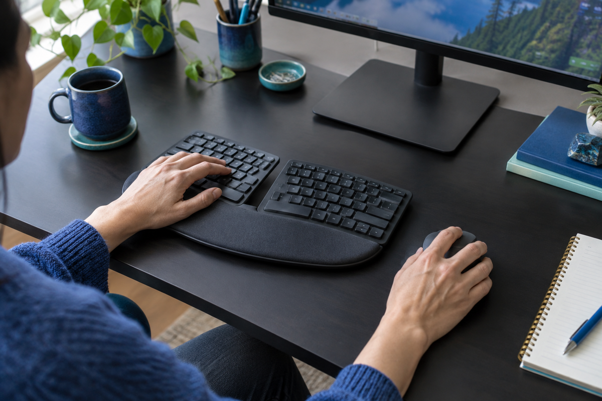 Ergonomic keyboards & mice for comfort