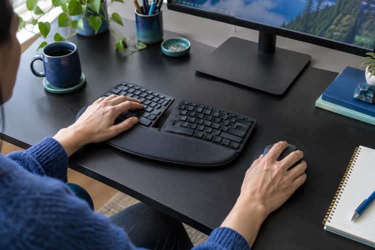 Ergonomic keyboards & mice for comfort