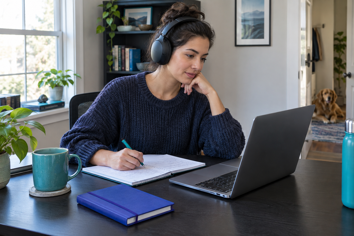 Noise-cancelling headsets for distractionless vibes