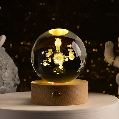 Transparent Glowing Creative Crystal Ball