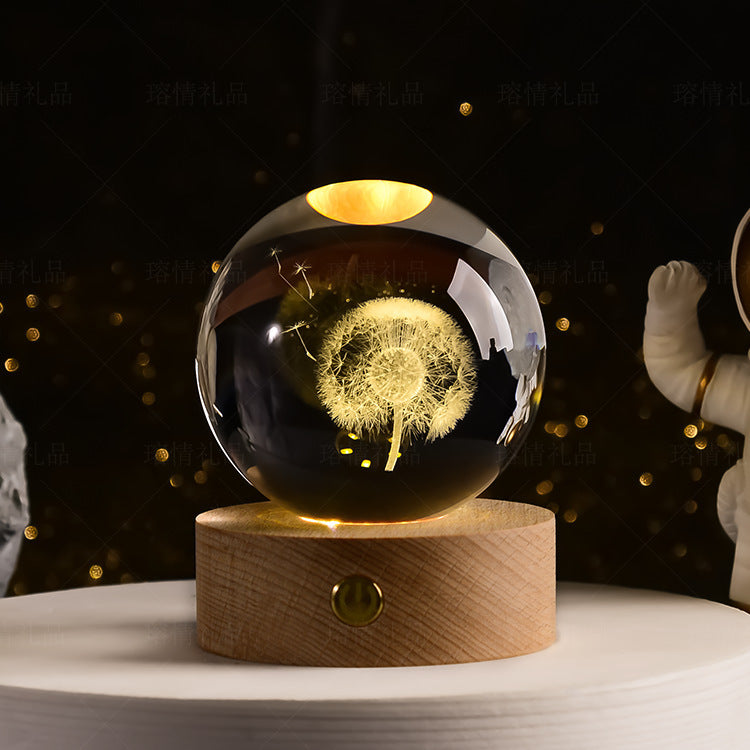 Transparent Glowing Creative Crystal Ball