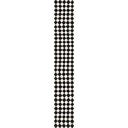 Trestres Checkered Black & Ivory Rug
