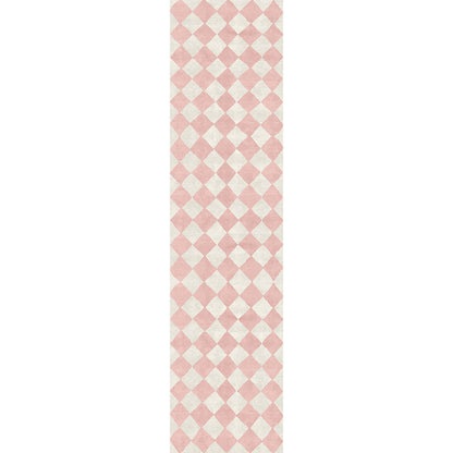 Trestres Checkered Malibu Pink & Ivory Rug