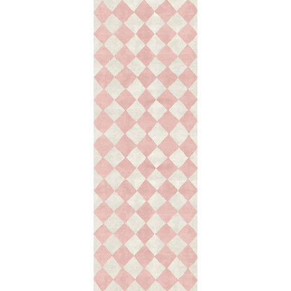 Trestres Checkered Malibu Pink & Ivory Rug