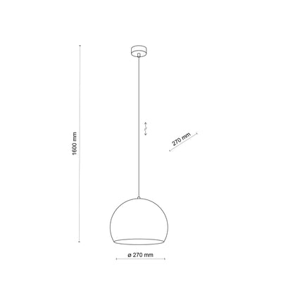 ZOE Brown Mid-Century Modern Pendant Light