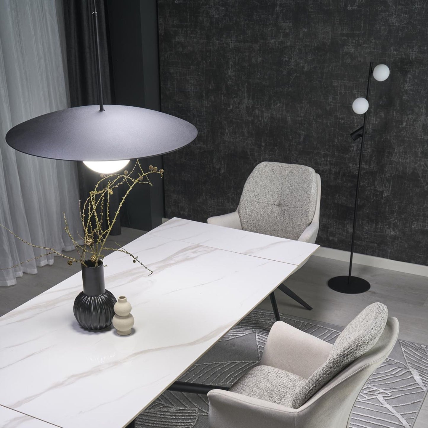 SLATE Mid-Century Modern Pendant Light