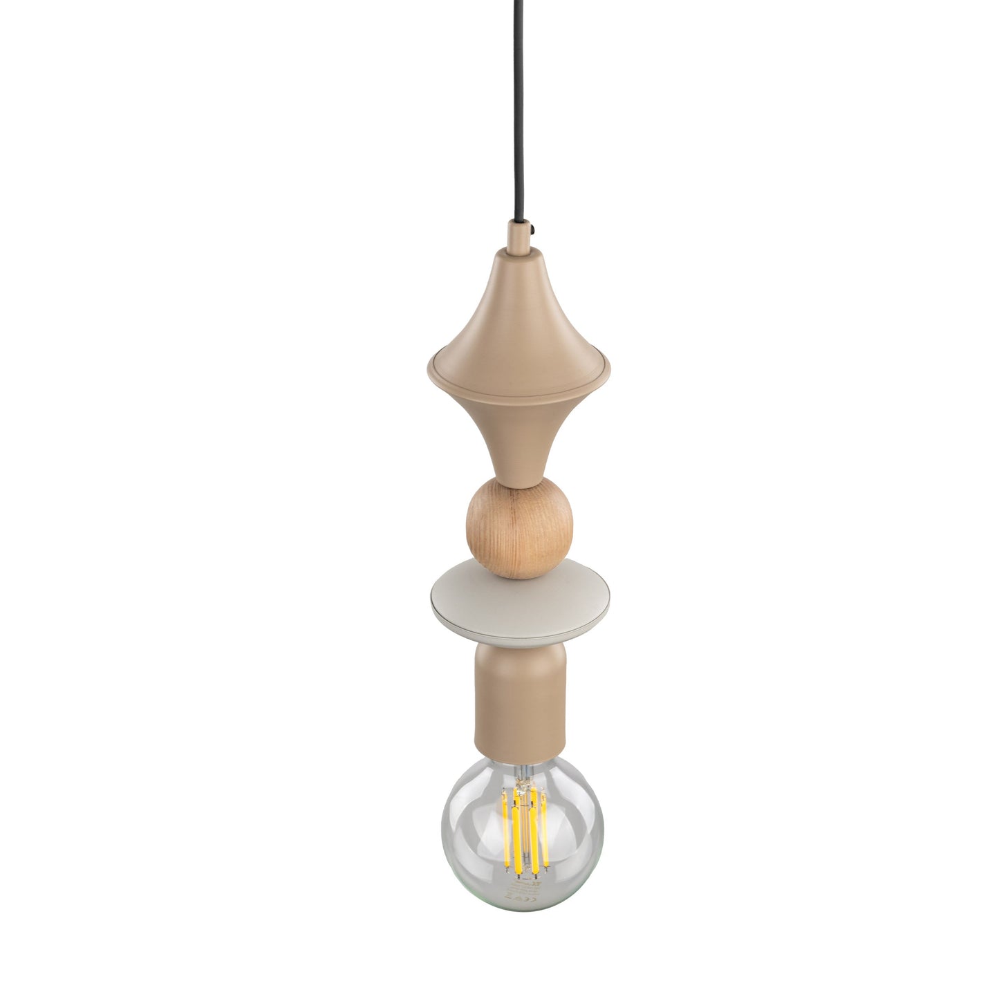 TOWER Beige Scandinavian Pendant Lamp