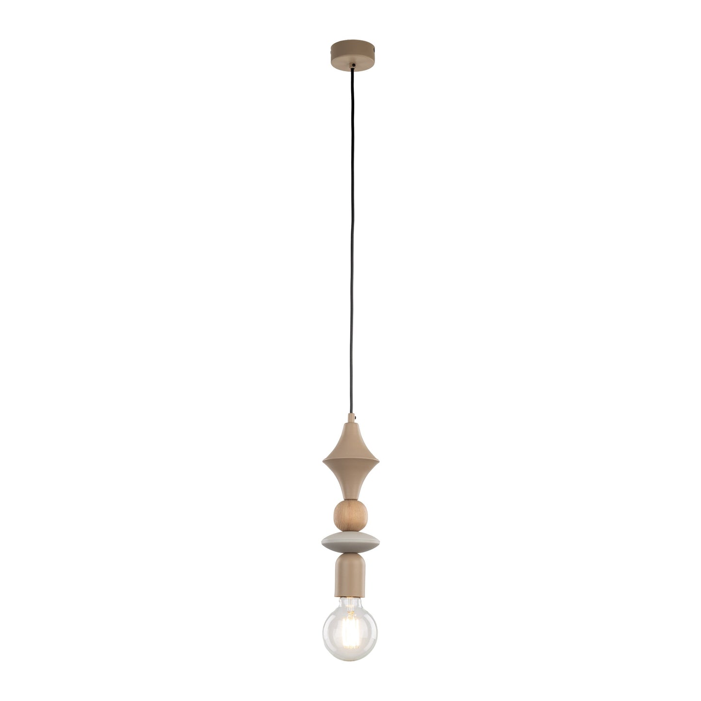 TOWER Beige Scandinavian Pendant Lamp