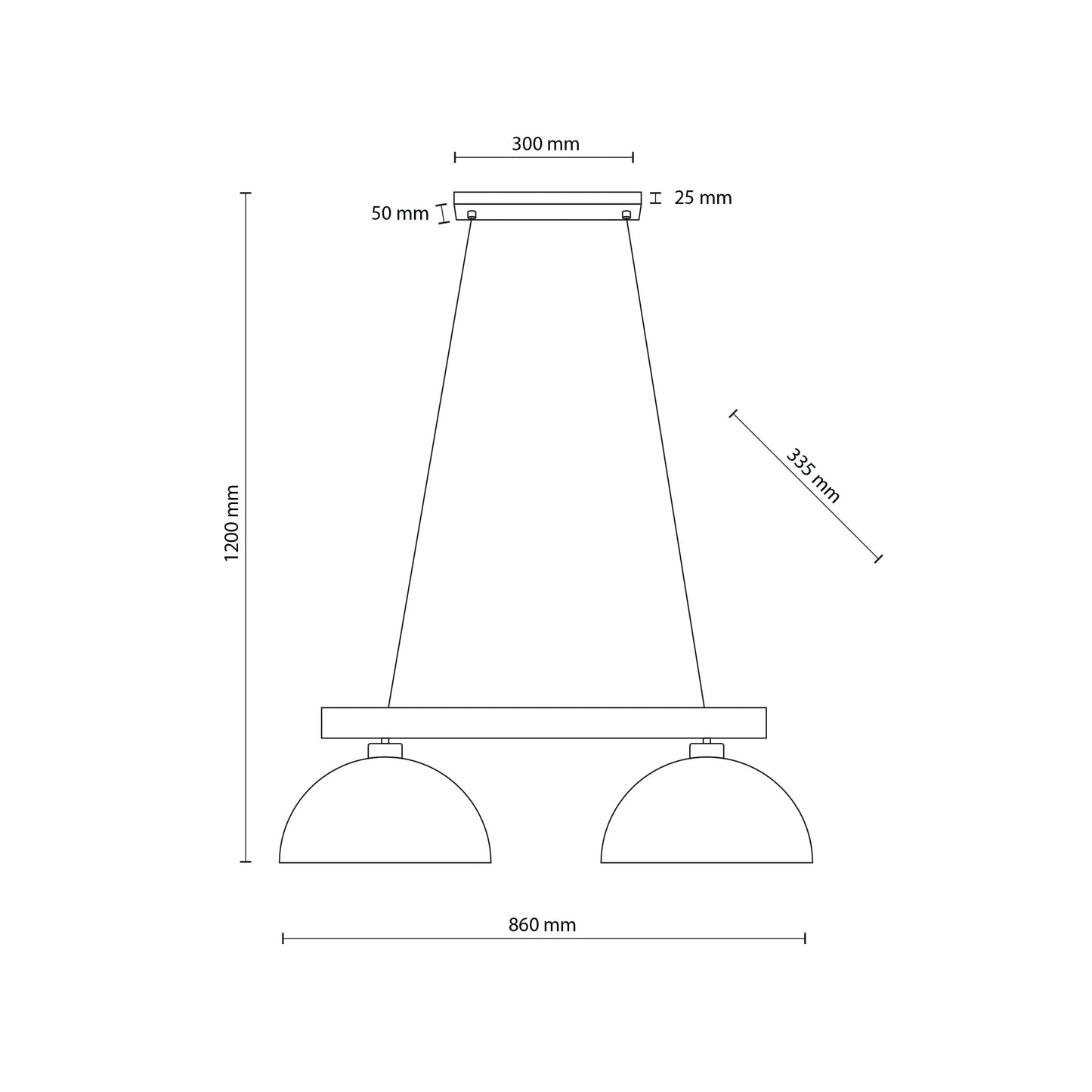 OSLO Beige Scandinavian  Pendant Light 2