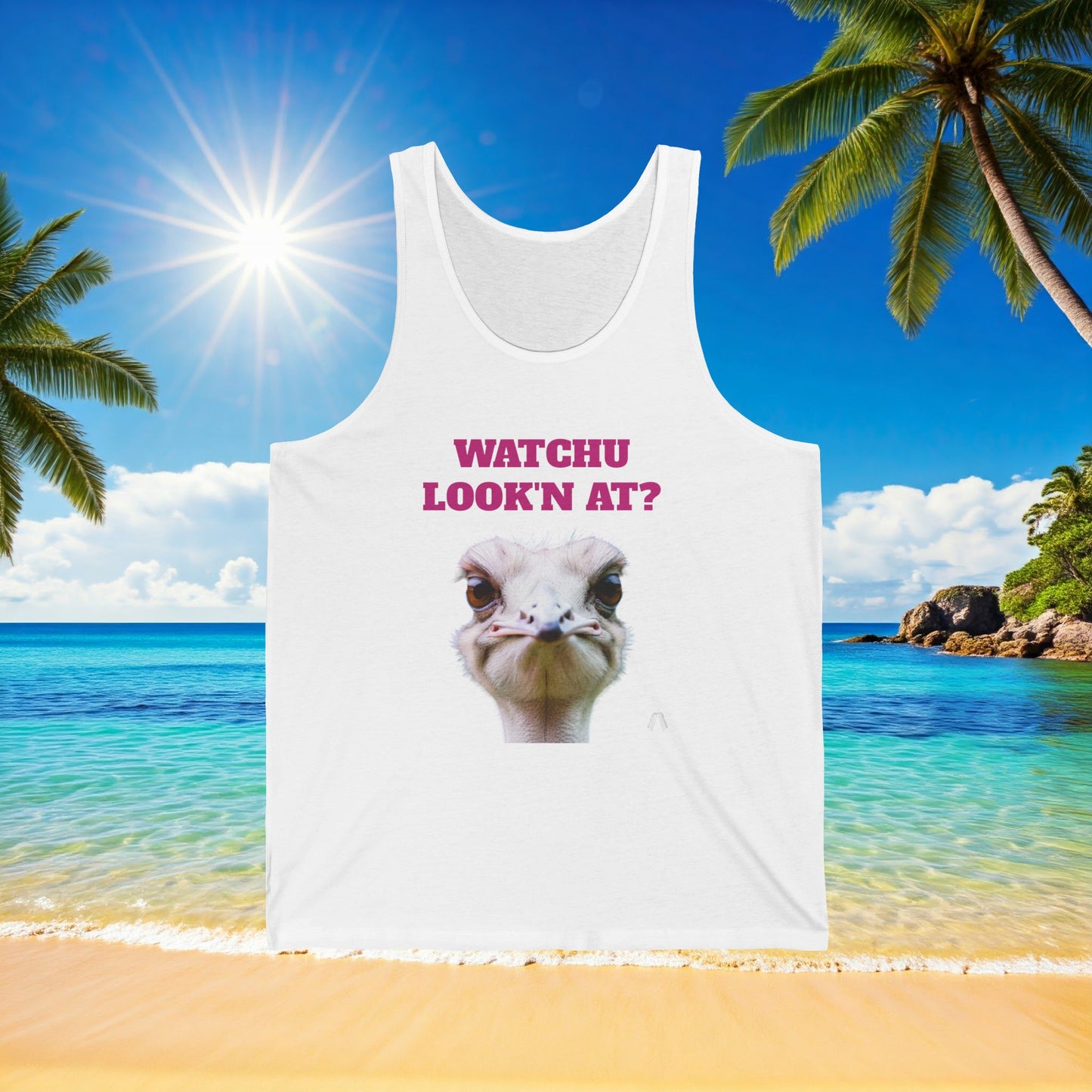 The Watchu lookin at? - Unisex Jersey Tank | Austrige that is considered a Tank Top