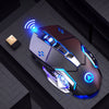 Souris sans fil rechargeable silencieuse pour ordinateur, maison et bureau