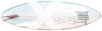 Surfboard Lifeguard Station Acrylic (84 x 24in.) Wall Art