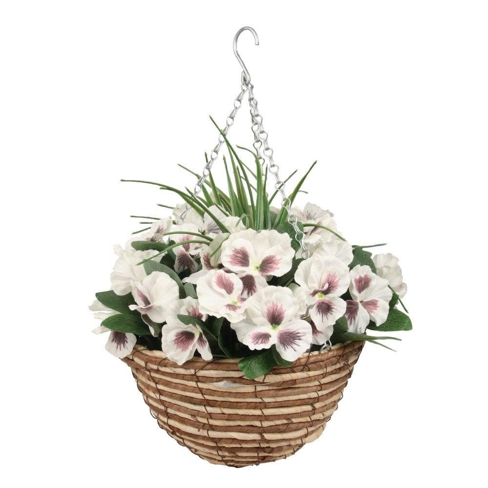 Camila Artificial Floral Arrangement In Hanging Basket