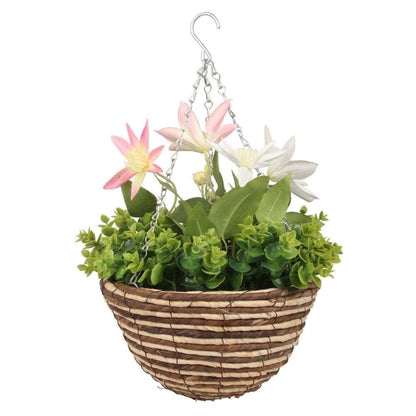 Lyla Artificial Floral Arrangement In Hanging Basket