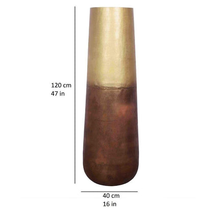 Calluna Brass Floor Vase