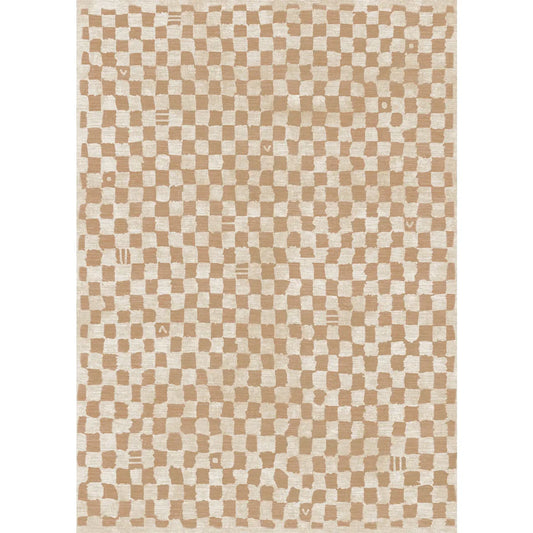 Metro Checkered Natural Rug