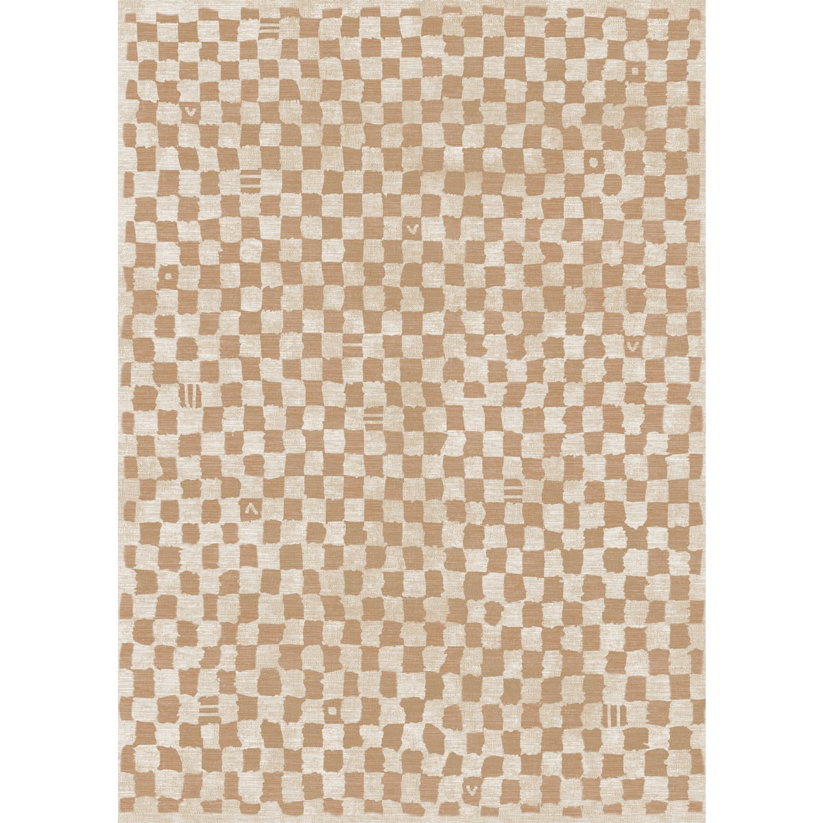 Metro Checkered Natural Rug