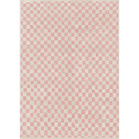 Tapis à carreaux Metro Malibu rose et blanc