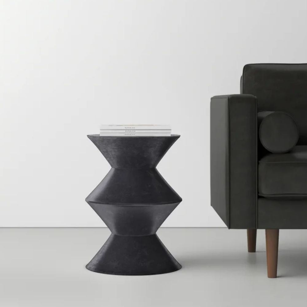 Charlie Concrete Terrazzo Mid-Century End Table