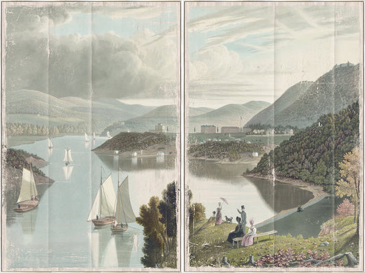 Diptych Washington Valley - West Point 1834