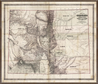 Map - Colorado Territory 1862