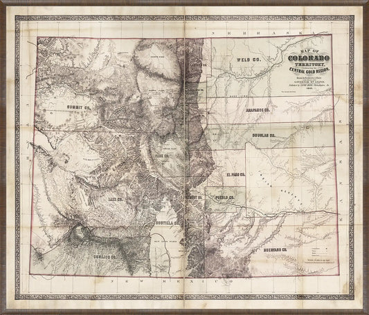 Map - Colorado Territory 1862