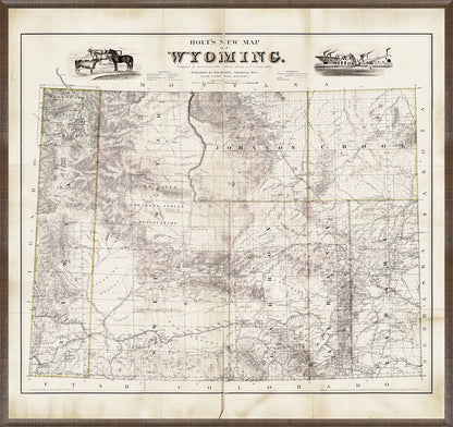 Map - Wyoming, 1885
