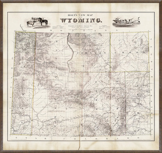 Map - Wyoming, 1885