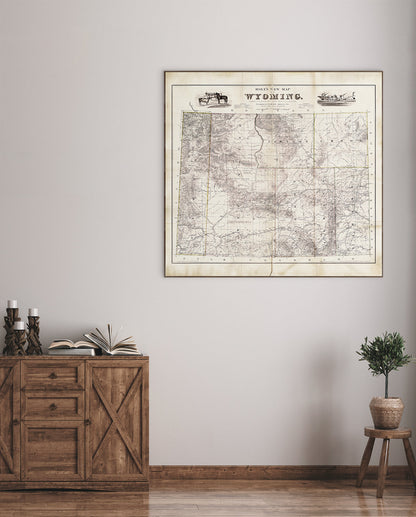Map - Wyoming, 1885