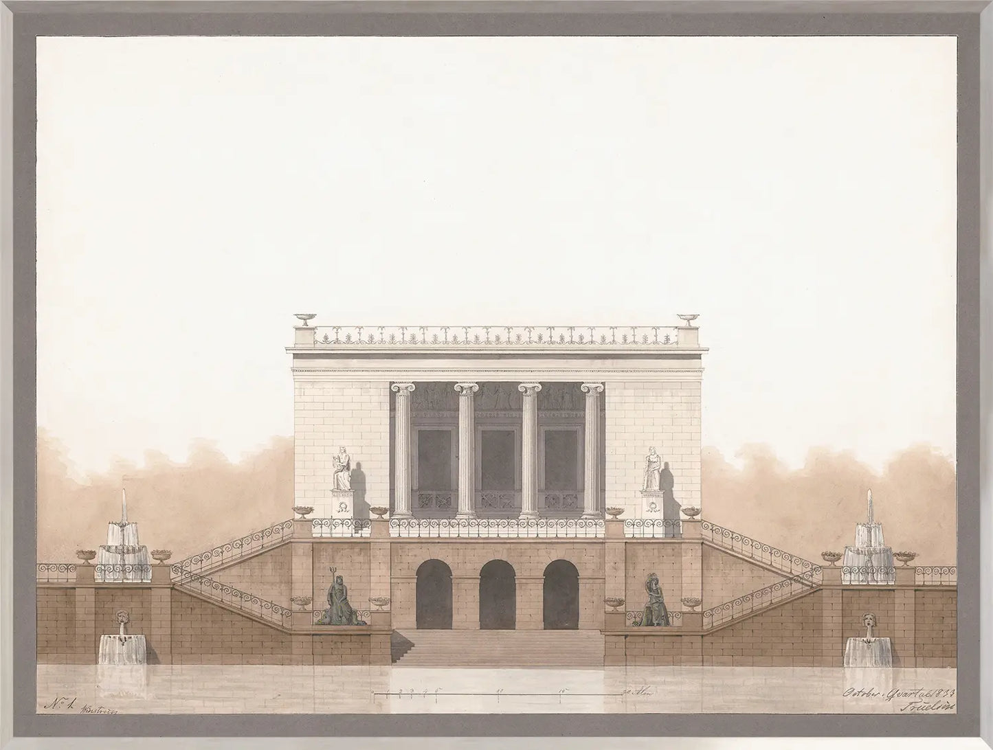 Italian Villa Facade l, C. 1838