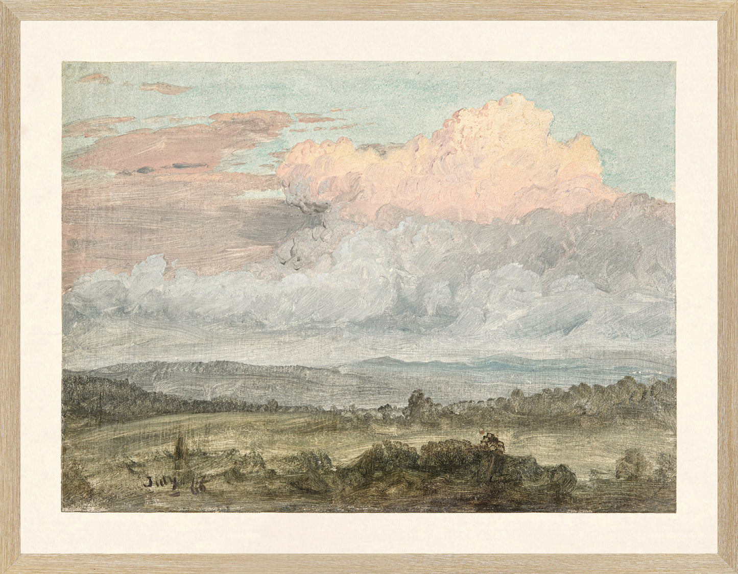 Hudson River School – Clouds, Hudson Valley C. 1870
