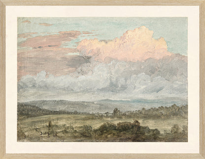 Hudson River School – Clouds, Hudson Valley C. 1870