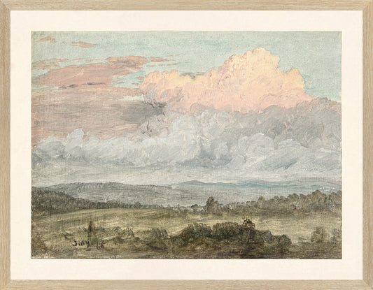 Hudson River School – Clouds, Hudson Valley C. 1870