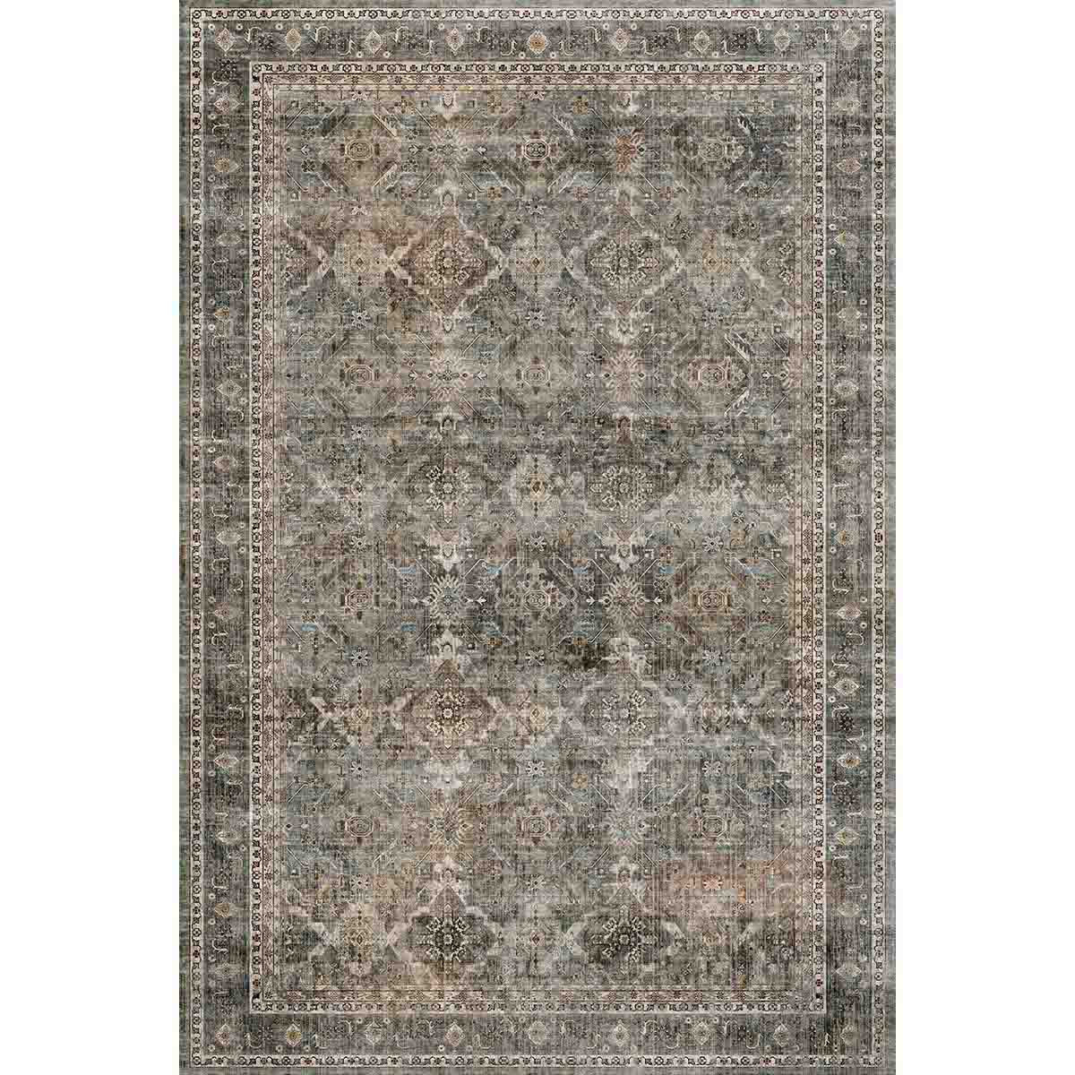 Clara Grey Olive Rug