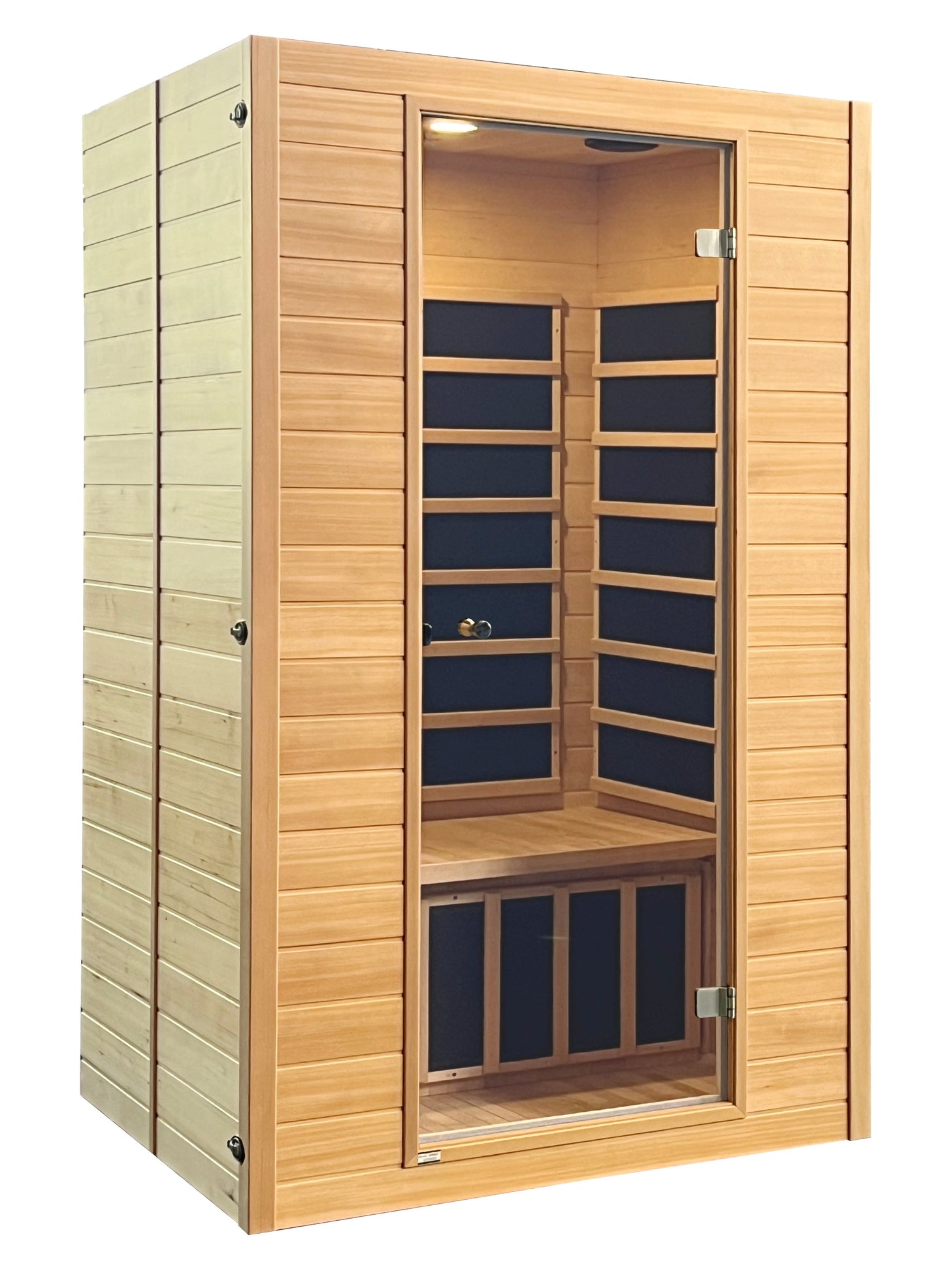 Blisspod, Vienna, Far Infrared Sauna Canadian Hemlock Very Low EMF Sauna, 7 Heaters – 3 Persons