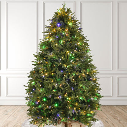 Artiplanto Oscar Most Realistic Artificial Fir Pre-Lit Christmas Tree 7.5'