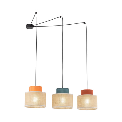 DUO Jute Mix Natural Suspension Light 3