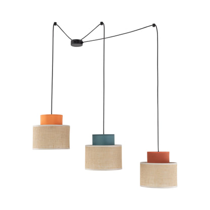 DUO Jute Mix Natural Suspension Light 3