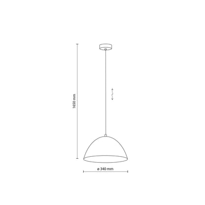 FARO Brick Mid-Century Modern Pendant Light M