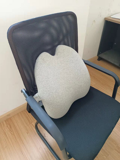 Wrapped Lumbar Support Cushion Pillow Grey / 40X40X10cm lumbar support cushion