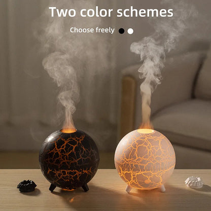 Creative Planet Lampe d'ambiance colorée Humidificateur USB Réservoir d'eau 200 ml Possibilité d'ajouter des huiles essentielles Mini diffuseur d'arômes pour la maison